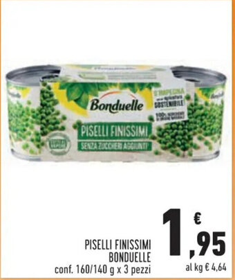 Conad Superstore PISELLI FINISSIMI BONDUELLE conf. 160/140 g x 3 pezzi offerta