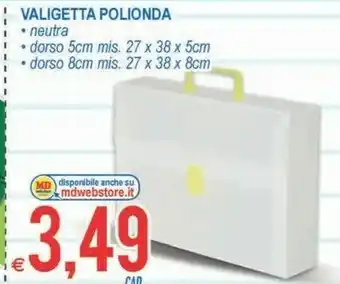MD Discount Valigetta Polionda Neutra offerta