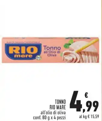 Conad Superstore TONNO RIO MARE conf. 80 g x 4 pezzi offerta