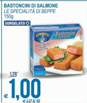 MD Discount Le Specialita Di Beppe Bastoncini Di Salmone Surgelato offerta