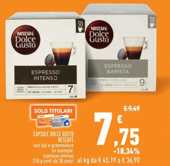 Conad Superstore CAPSULE DOLCE GUSTO NESCAFÉ offerta