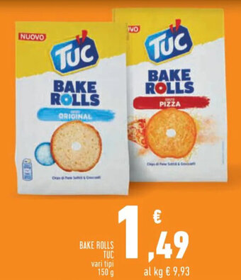 Conad Superstore BAKE ROLLS TUC vari tipi 150 g offerta