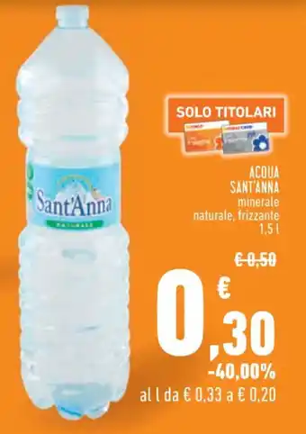 Conad Superstore ACQUA SANT'ANNA 1,5 l offerta