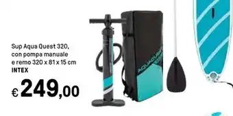 Iper La Grande Intex sup aqua quest 320 , con pompa manuale e remo 320 x 81 x 15 cm offerta