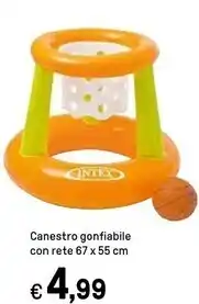 Canestro gonfiabile con rete