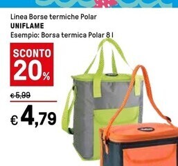Iper La Grande Uniflame linea borse termiche polar offerta