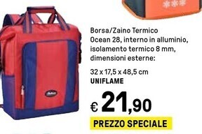 Iper La Grande Uniflame borsa / zaino termico offerta