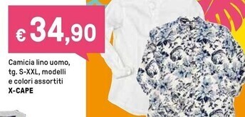 Iper La Grande X - cape camicia lino uomo offerta