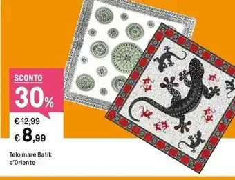 Iper La Grande Telo mare batik d'oriente offerta