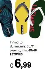 Iper La Grande Letwins - infradito donna offerta