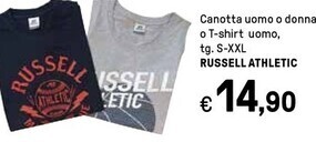 Iper La Grande Russell athletic canotta uomo o donna offerta