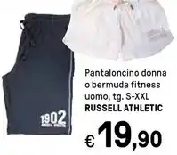 Russell athletic pantaloncino donna o bermuda fitness uomo
