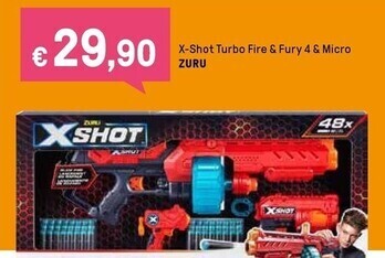 Iper La Grande Zuru x - shot turbo fire & fury 4 & micro offerta