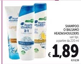 Head & shoulders shampoo