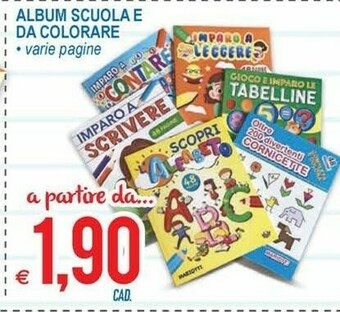 MD Discount Album Scuola E Da Colorare offerta