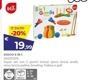 Toys Center Sun & sport - gioco 5 in 1 offerta