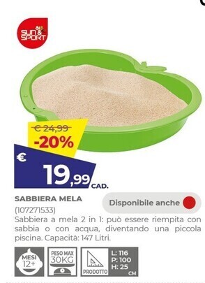 Sun & sport - sabbiera mela