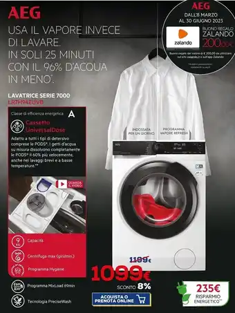 Euronics Aeg lr7h94euvb offerta