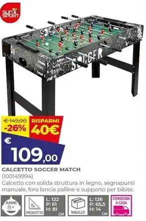 Sun & sport - calcetto soccer match