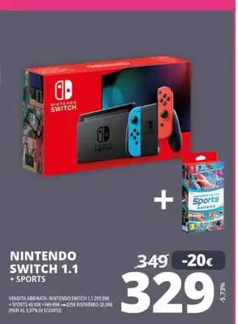 Comet Nintendo switch 1.1 + sports offerta