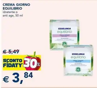 CREMA GIORNO EQUILIBRIO idratante o anti age, 50 ml