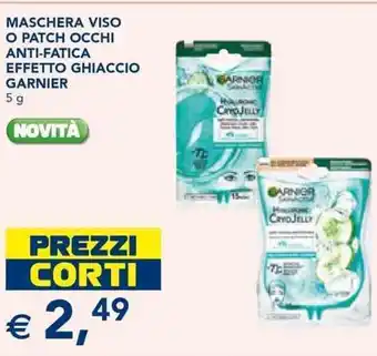 MASCHERA VISO O PATCH OCCHI ANTI-FATICA EFFETTO GHIACCIO GARNIER 5 g