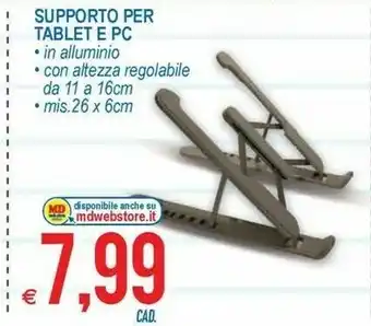 MD Discount Supporto Per Tablet E Pc offerta