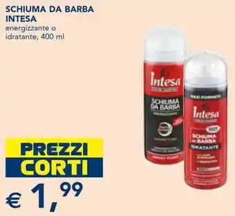 SCHIUMA DA BARBA INTESA energizzante o idratante, 400 ml