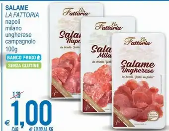MD Discount La Fattoria - Salame Napoli 100 G(ml) offerta