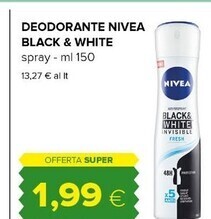 Tigre Nivea deodorante black & white offerta