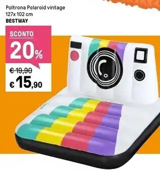 Bestway poltrona polaroid vintage 127 x 102 cm