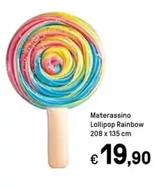 Materassino lollipop rainbow 208 x 135 cm