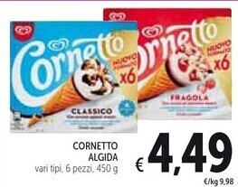 Spazio Conad Algida cornetto offerta