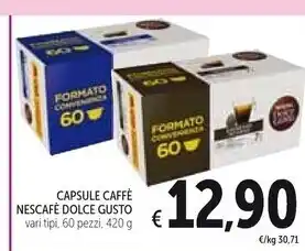 Spazio Conad Nescafé capsule caffe dolce gusto offerta