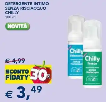 Esselunga DETERGENTE INTIMO SENZA RISCIACQUO CHILLY 100 ml offerta