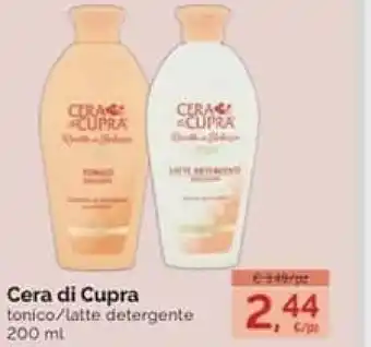 Cera Di Cupra Tonico/latte Detergente