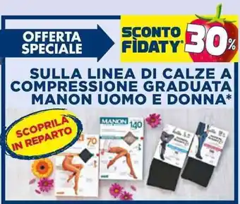 SULLA LINEA DI CALZE A COMPRESSIONE GRADUATA MANON UOMO E DONNA*
