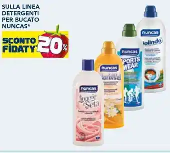 Esselunga SULLA LINEA DETERGENTI PER BUCATO NUNCAS* offerta
