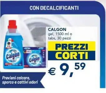 Esselunga CALGON gel, 1500 ml o tabs, 30 pezzi offerta