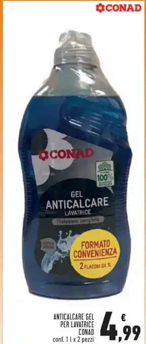 Conad Superstore ANTICALCARE GEL PER LAVATRICE CONAD conf. 11 x 2 pezzi offerta