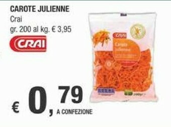 Crai Crai Carote Julienne 200 G offerta