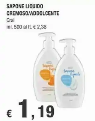 Crai Badedas Crai Sapone Liquido / Cremoso / Addolcente offerta
