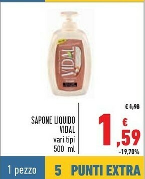 Conad Superstore Vidal Sapone Liquido offerta