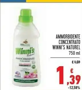 Conad Superstore Winni's Naturel Ammorbidente Concentrato offerta