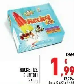Conad Giuntoli Rocket Ice Fragola, Arancia, Ananas 360 G(ml) offerta