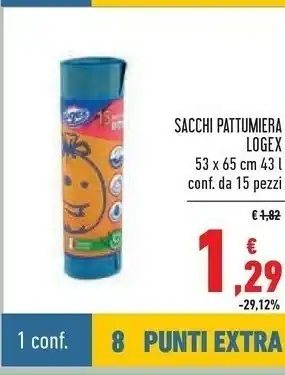 Conad Superstore Logex Sacchi Pattumiera offerta