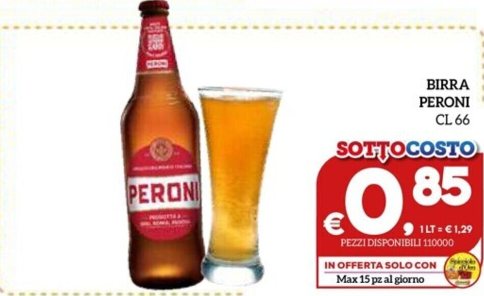 Il Centesimo BIRRA PERONI CL 66 offerta
