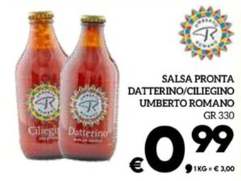 Il Centesimo SALSA PRONTA DATTERINO/CILIEGINO UMBERTO ROMANO GR 330 offerta