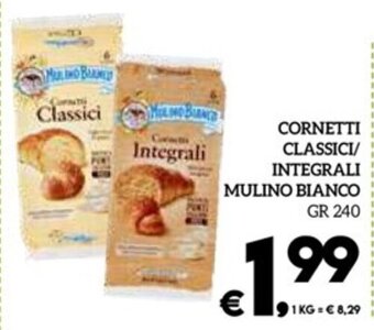 CORNETTI CLASSICI/ INTEGRALI MULINO BIANCO GR 240