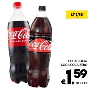 Il Centesimo COCA COLA/ COCA COLA ZERO LT 1,75 offerta